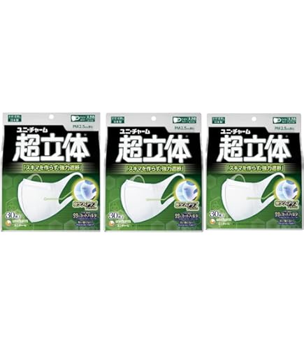 Amazon.co.jp: 【ユニ・チャーム】超立体マスク 大きめ 7枚 ×5個